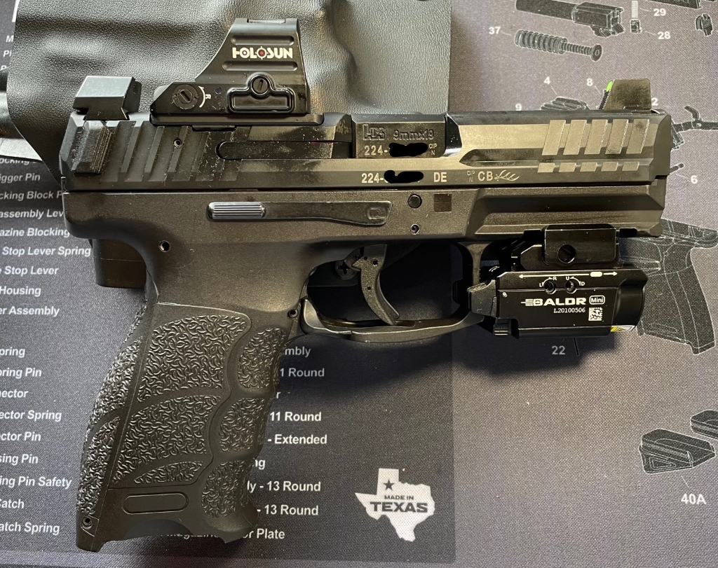 A real photo of Heckler & Koch VP9 Optics Ready Slide W/ Suppressor Height Sights - Black by Great product! Great Price! (1)