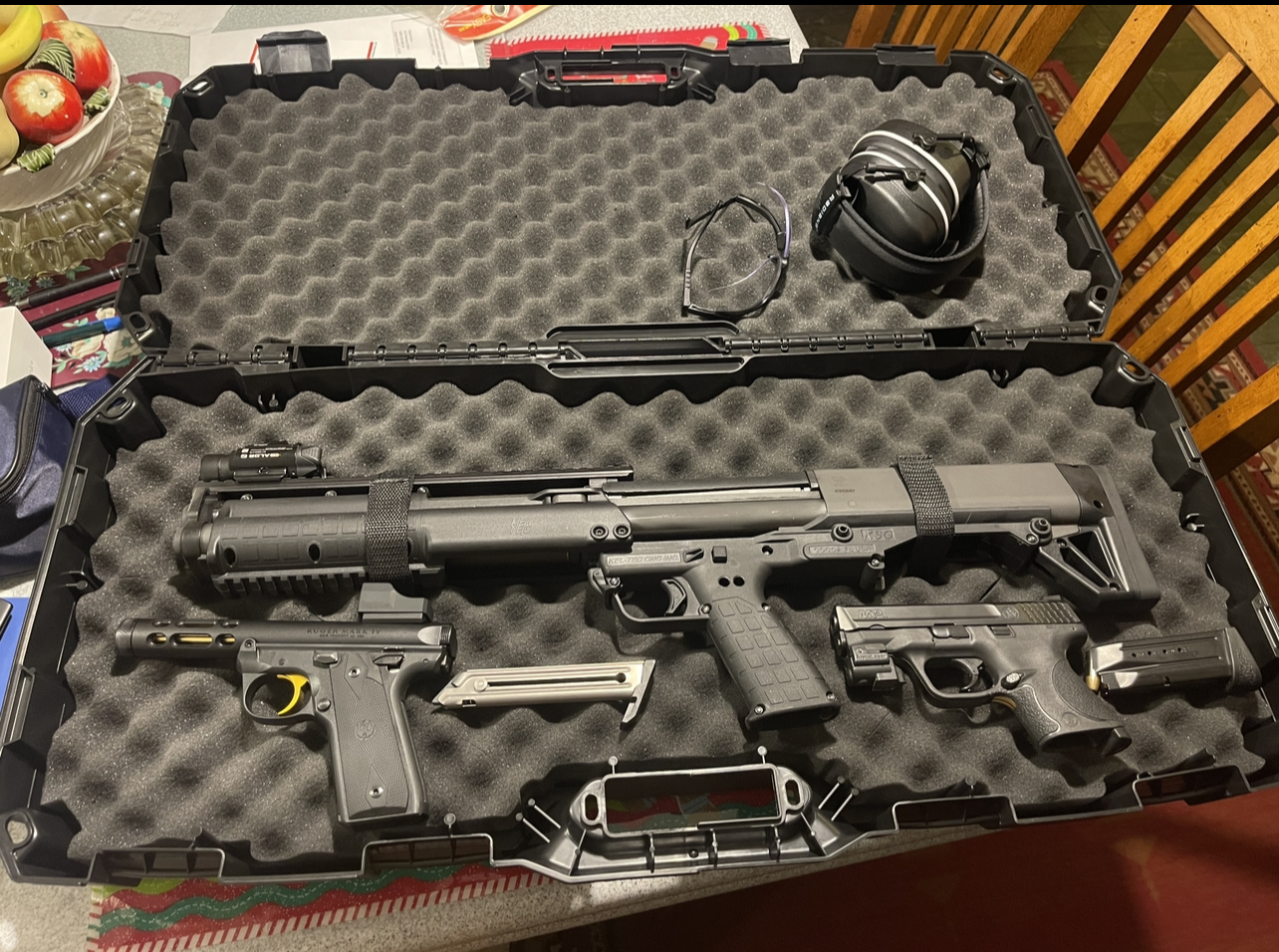 A real photo of Kel-Tec KSG Shotgun 12GA Accepts  3" or 2 3/4" 12/14rd 18.5" Cylinder Black  by Big D (1)