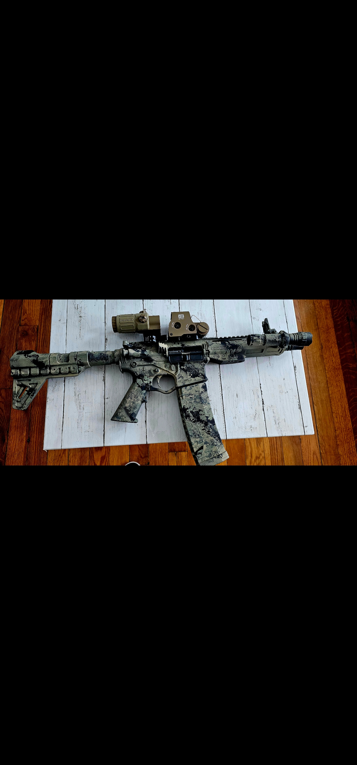 A real photo of ATI ALPHA MAXX AR Pistol 5.56 NATO 7.5" Barrel Blade 60rd Black by Fonke (3)