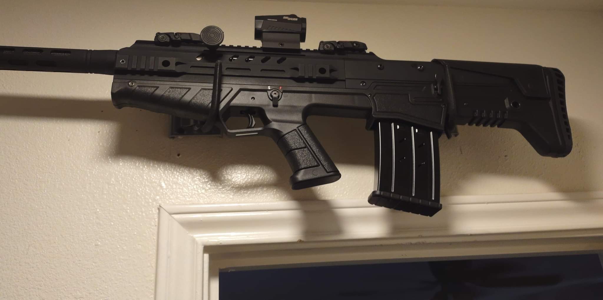 A real photo of LKCI Eternal Arms Bullpup Shotgun 12ga 18" Barrel  3" Chamber Magazine Fed  Black 10rd  by Tony (1)