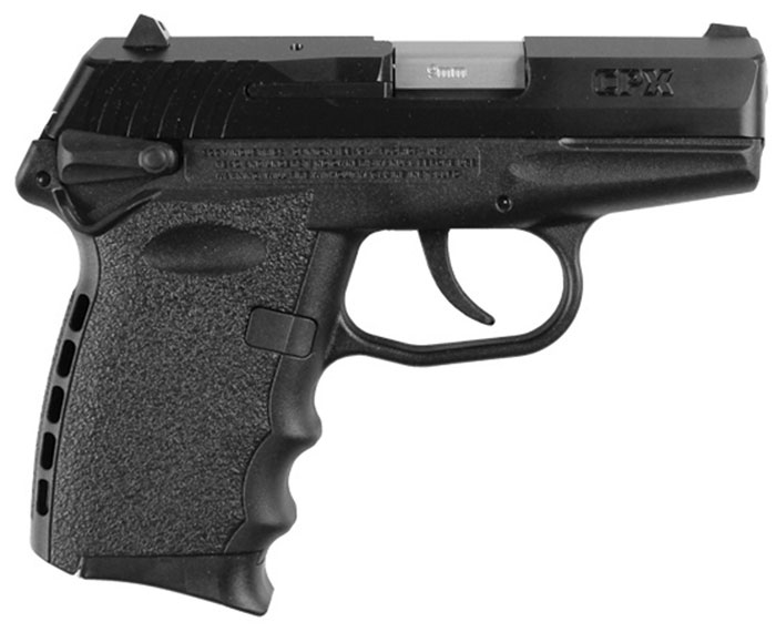 Sccy Cpx-1 Black 9mm Pistol 3.1” Barrel With Ambi Manual Safety (2 