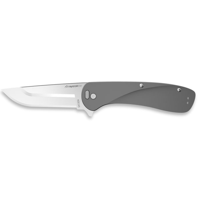 OUTDOOR EDGE RAZOR VX1 SPRING ASSIST GRAY | Prepper Gun Shop