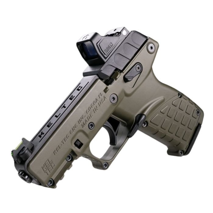 KelTec P17 Pistol OD Green .22 LR 3.8" Threaded Barrel 16rd Green Dot