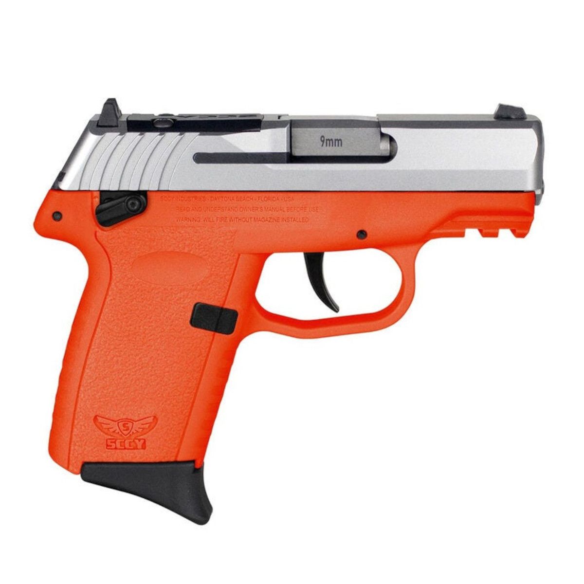 SCCY CPX-1 Gen 3 9mm Pistol Stainless Orange 10rd | Prepper Gun Shop