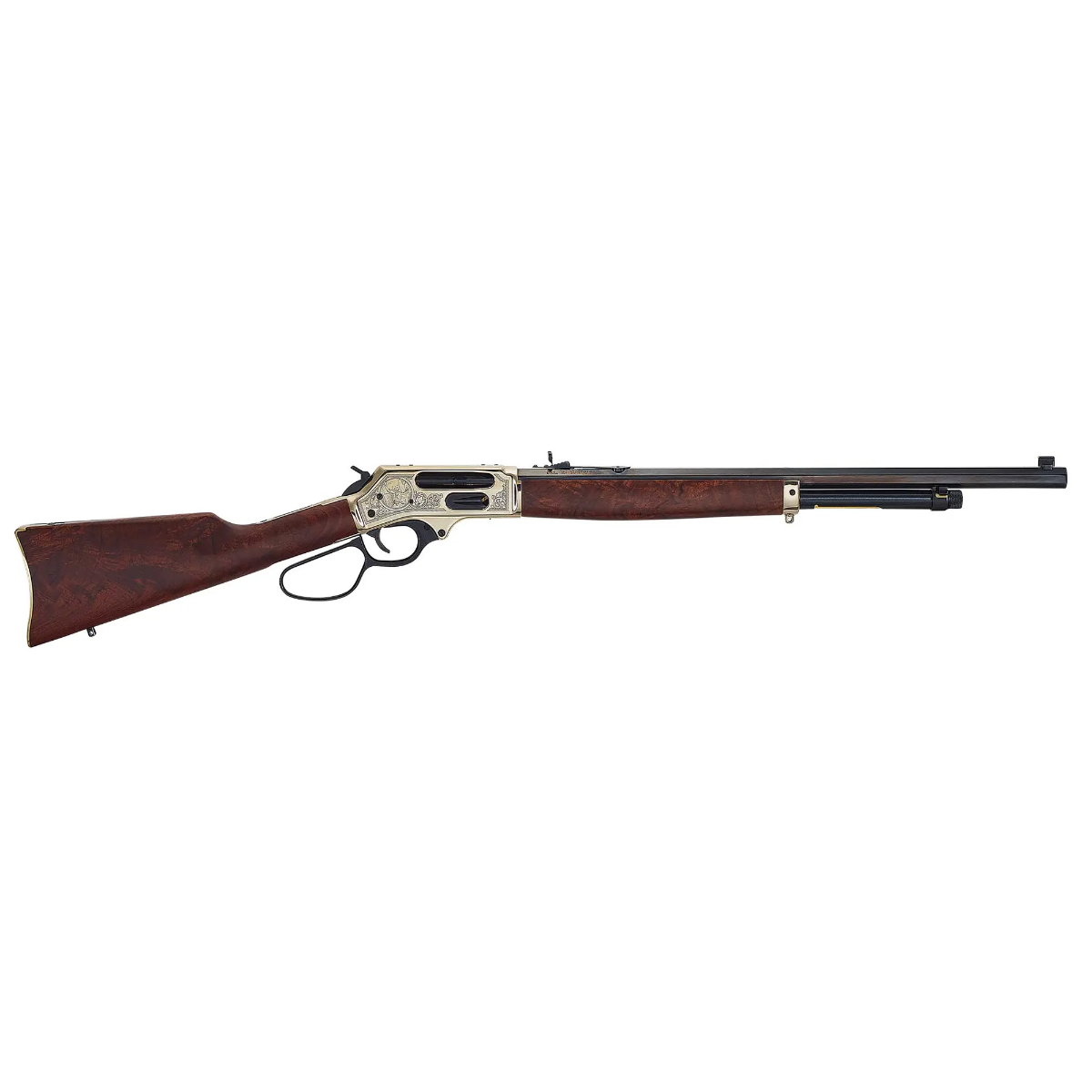 銅高騰 入手困難 ブリヂストン ベリリウムカッパー フォージドアイアン レフティ Henry .45-70 Lever Rifle Engraved 4rd | Prepper Gun Shop