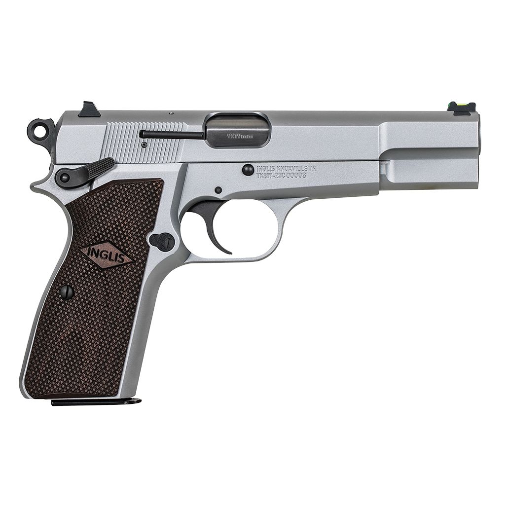 MAC Inglis P35 9mm Pistol Nickel 4.7in 15rd | Prepper Gun Shop