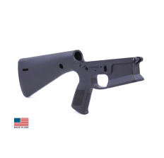 KE Arms KP-15 Polymer STRIPPED AR15 Mil-Spec Lower Integral Buttstock/Pistol Grip - Black