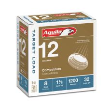 Aguila Ammunition Target 12ga Birdshot 2.75 inch Shotgun Shells #8 Shot 11/8oz 1200 fps 25rd Box