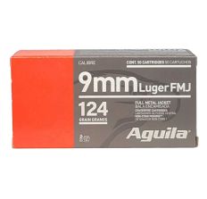Aguila Handgun Ammunition 9mm 124gr FMJ 50rd