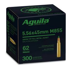 Aguila Rifle Ammunition M855 5.56 Nato 62gr Green Tip FMJ 1200rd Case