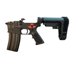 Franklin Armory BFSIII Equipped SE-SSP Complete AR15 Pistol Lower Receiver Black Installed AR-C1 Binary Trigger SBA3 Brace