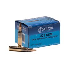 Australian Defense Industries Rifle Ammunition 223 Remington 69gr Sierra Matchking 20rd