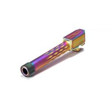 Faxon Firearms Match Series Sig P320 Compact Flame Fluted Threaded Barrel 416R -  Chameleon PVD