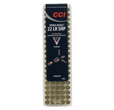 CCI Rimfire Ammunition Mini Mag 22 LR 40gr Segmented Hollow Point 100rd
