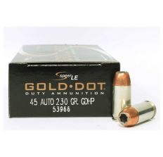 Speer LE .45 ACP Ammunition Gold Dot 230gr Hollow Point 50rd Box