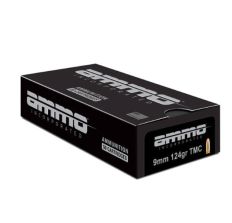 Ammo, Inc. 9mm Luger 124 Grain Total Metal Case Pistol Ammo - 50 Round