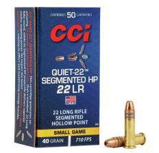 CCI QUIET SEGMENTED .22LR 40GR HP - 50rd