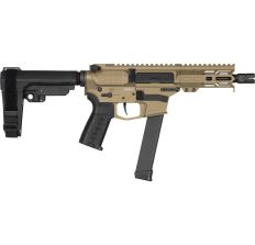 CMMG Banshee MkGs Pistol FDE 9mm 5" Barrel 4" MLOK Handguard SBA3 Arm Brace