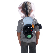 CM3M CBRN Child Escape Respirator / Infant Gas Mask with PAPR Includes hydration system & integrated water bottle, blower unit, tubing, back/waist carrier & Israeli NBC Filter - ADD TO CART FOR SALE PRICE!