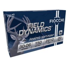 Fiocchi Rifle Ammunition 30-06 Springfield 150gr PSP 20rd
