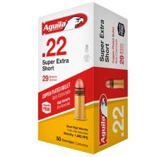 Aguila Rimfire Ammunition 22 Short 29gr Copper Plated Round Nose 50rd