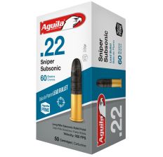 Aguila Ammunition 22lr Sniper Subsonic 60gr Solid 50rd