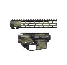 Aero Precision M4E1 Forged Lower & Upper Builder Set Basalt Overgrowth Cerakote 10.3" ATLAS R-ONE M-LOK Rail
