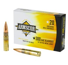Armscor 300 Blackout 147gr FMJ 20rd 