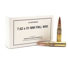 Armscor Ammunition 7.62x51 M80 147gr FMJ - 20rd Box