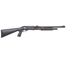 UZKON AS-14 Pump Shotgun Black 12ga 19.5" Synthetic Fiber Optic Front Sight - 5rd