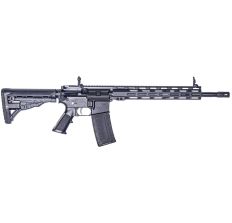 ATI MILSPORT Forged Aluminum AR Rifle Black 5.56 NATO 16" barrel 13" MLOK Rail RGR Stock FlipUp Sights