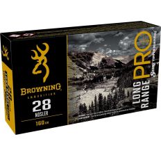Browning Ammo Long Range Pro .28 Nosler 160gr Sierra Tipped MatchKing 20rd Box