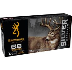 Browning Ammo Silver 6.8 Western 170gr Plated Soft Point 20rd Box