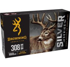Browning Ammo Silver .308 Winchester 180gr Plated Soft Point 20rd Box