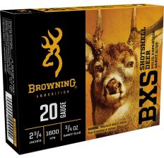 Browning Ammo BXS Shotshell Deer 20ga 2.75" Sabot Slug 5rd