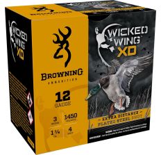 Browning Ammo Wicked Wing XD 12ga 3" #4 Shot 25rd