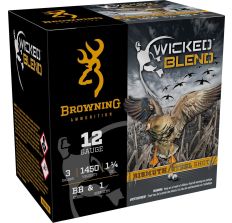 Browning Ammo Wicked Blend 12ga 3" BB&#1 Shot 25rd