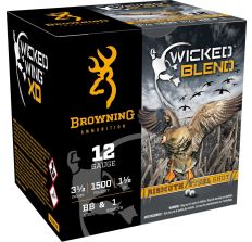 Browning Ammo Wicked Blend 12ga 3" BB&#1 Shot 25rd