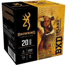 Browning Ammo BXD Upland 20ga 3" #6 Shot 25rd