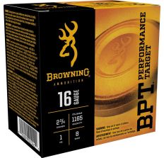 Browning Ammo BPT Performance Target 16ga 2.75" #8 Shot 25rd