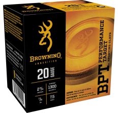 Browning Ammo BPT Performance Target 20ga 2.75" #7.5 Shot 25rd