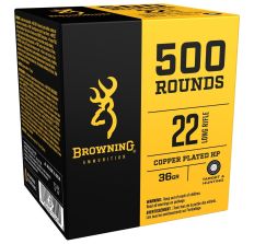 Browning Ammo BPR Performance Rimfire .22 LR 36gr Copper Plated Hollow Point 500rd Box