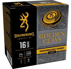 Browning Ammo Golden Clays Performance Target 16ga 2.75" #8 Shot 25rd