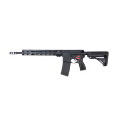 Bushmaster Bravo Zulu AR15 Rifle Black 5.56NATO 16" Barrel 14" BFI Free Float MLOK Rail THRiL Buttstock, Pistol Grip & Mag Snake Charmer Muzzle Brake BFS III Trigger Equipped