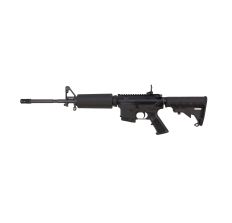 Bushmaster M4 Patrolman's Flat TopCA AR15 Rifle Black 5.56NATO 16" Barrel M4 Handguard A2 Flash Hider M4 Collapsible Stock FlipUp Rear Sight Fixed 10rd Mag CA Compliant