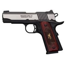 Browning 1911-380 Black Label Officer 380 ACP 3.63" 8rd Medallion Pro