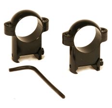 BURRIS HIGH 1" ZEE RINGS BLK