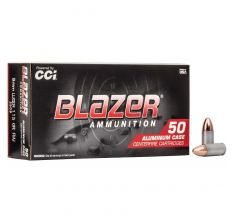 CCI BLAZER 9MM 115GR FMJ Aluminum Case - 50rd box