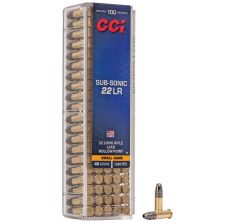 CCI Rimfire Ammunition Subsonic 22LR 1050FPS 40gr 100rd