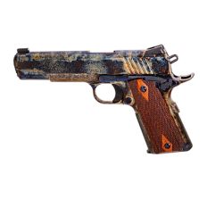 Standard Manufacturing 1911 Full Size Engraved 45 ACP 5" 7rd Color Case Hardened